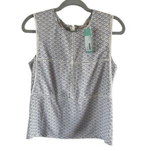 41 Hawthorn Black and White Geometric Blouse